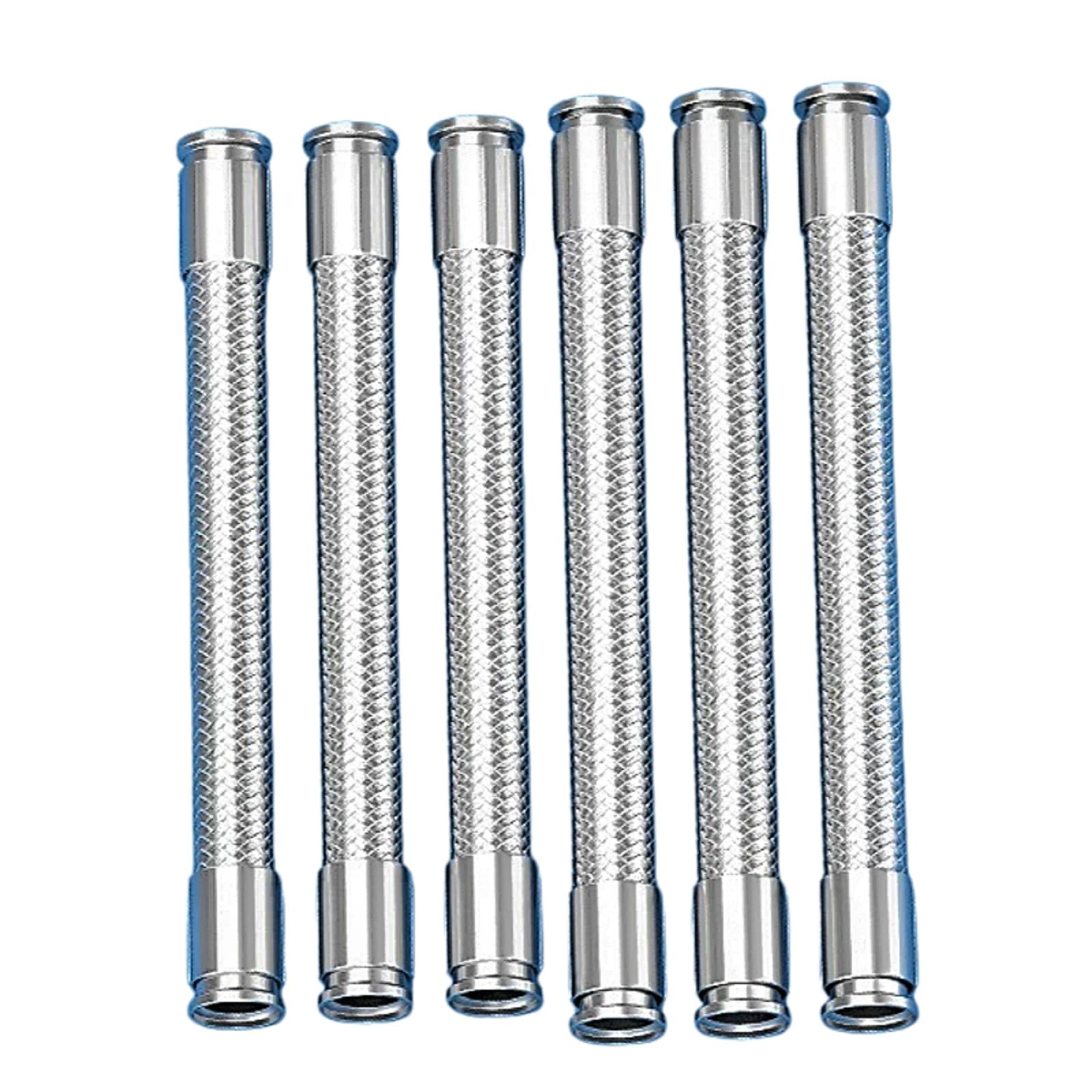 Purzen 304 Stainless Steel Braided Corrugated PTFE Hose, PTFE Lined Metal Hose with 50.5mm Tri-Clamp for Industrial Process Systems 20mm x 23mm,180cm