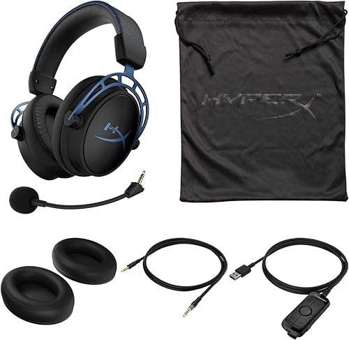 Miniatura 9 de yperX Cloud Alpha S - Auriculares para juegos de PC, sonido envolvente 7.1, graves ajustables, controladores de doble cámara, mezclador de chat,