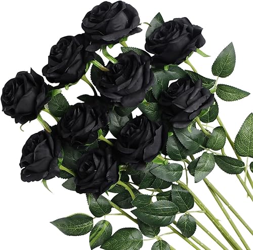 Veryhome - Ramo de flores artificiales de seda con sensación real al tacto, ramo de boda para celebraciones en el jardín del hogar o decoración