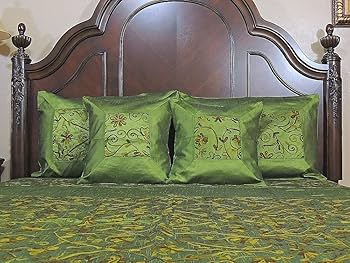 画材 Green gold chiffon Amazon.com: Silk Brocade Fabric Green x Metallic Gold 44