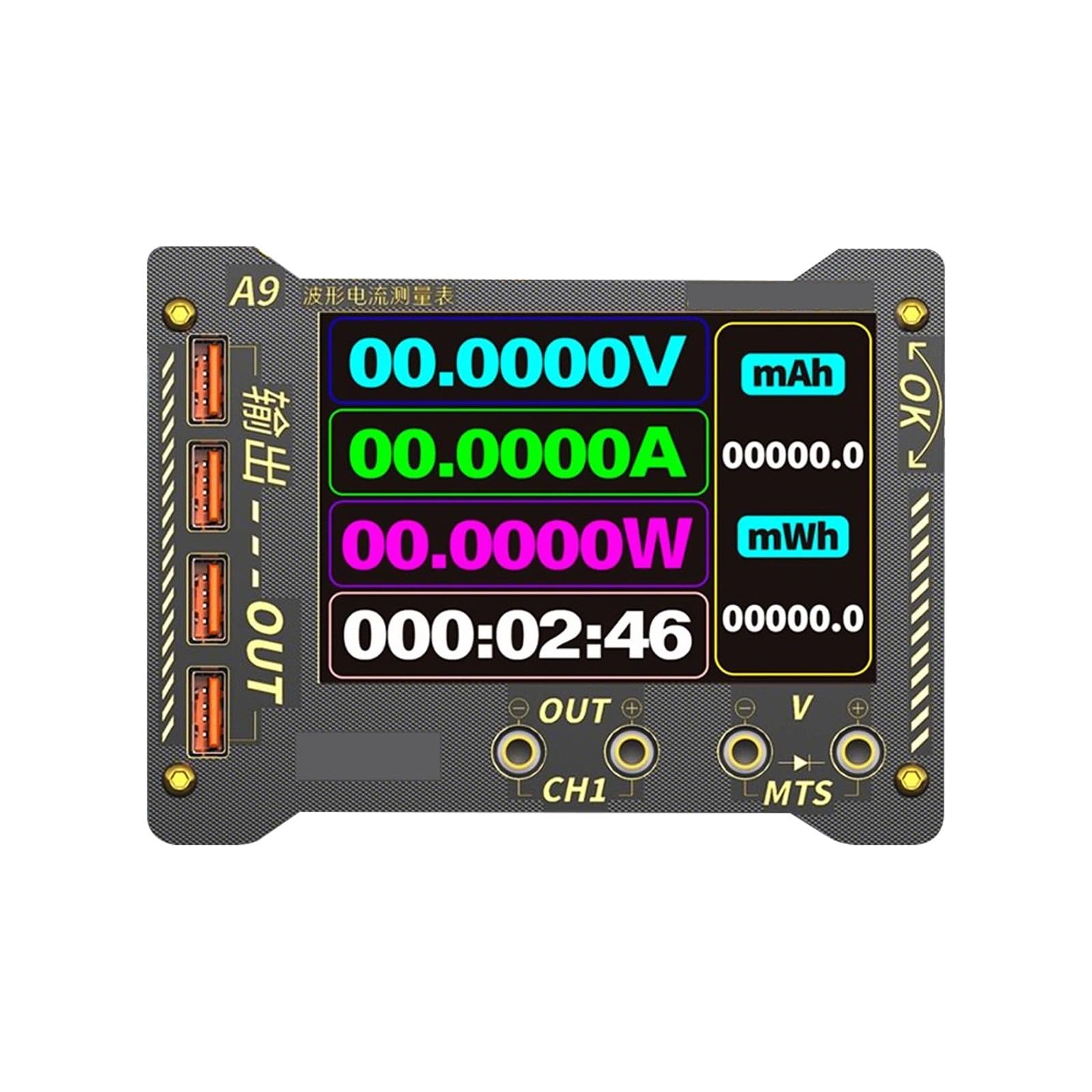 Multifunction Current Measurement Device with 320x480 Resolution and 470 Faster Dynamic Response for Diode Leakage Detection Transportable Current Potential Meter
