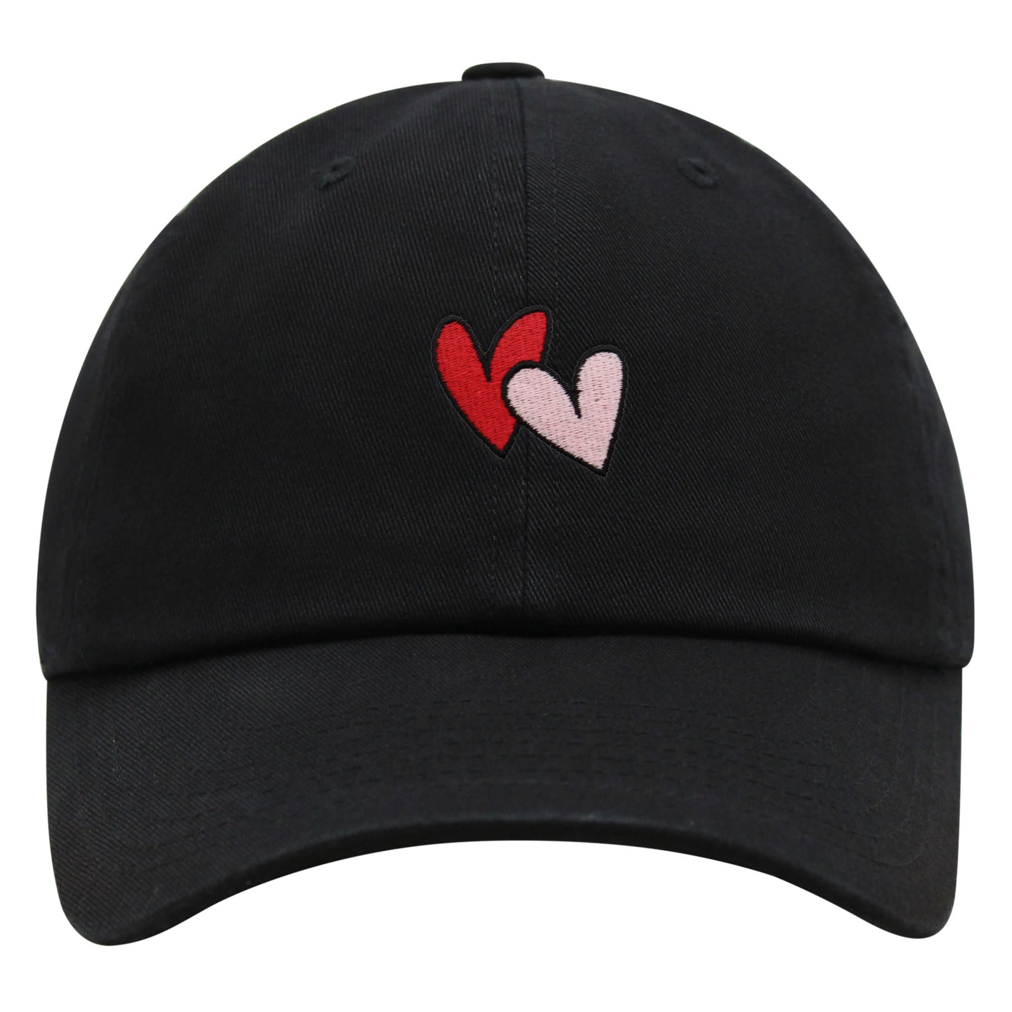 JPAK Heart Premium Dad Hat Embroidered Cotton Baseball Cap Cute