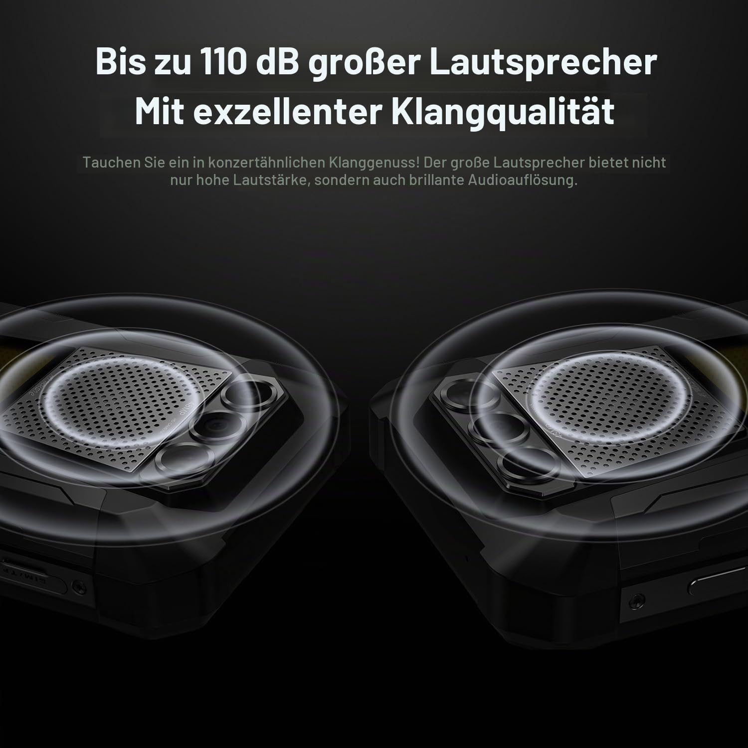 FOSSiBOT F106 Pro Outdoor Handy ohne Vertrag, Android 14 Robust Smartphone, 15GB+256GB, 12000mAh/30W, 6.58'' FHD+, 48MP+20MP, Wasserdicht IP68/IP69K/5G Dual SIM/NFC/Fingerprint/OTG/GPS (Graus) (Grey)