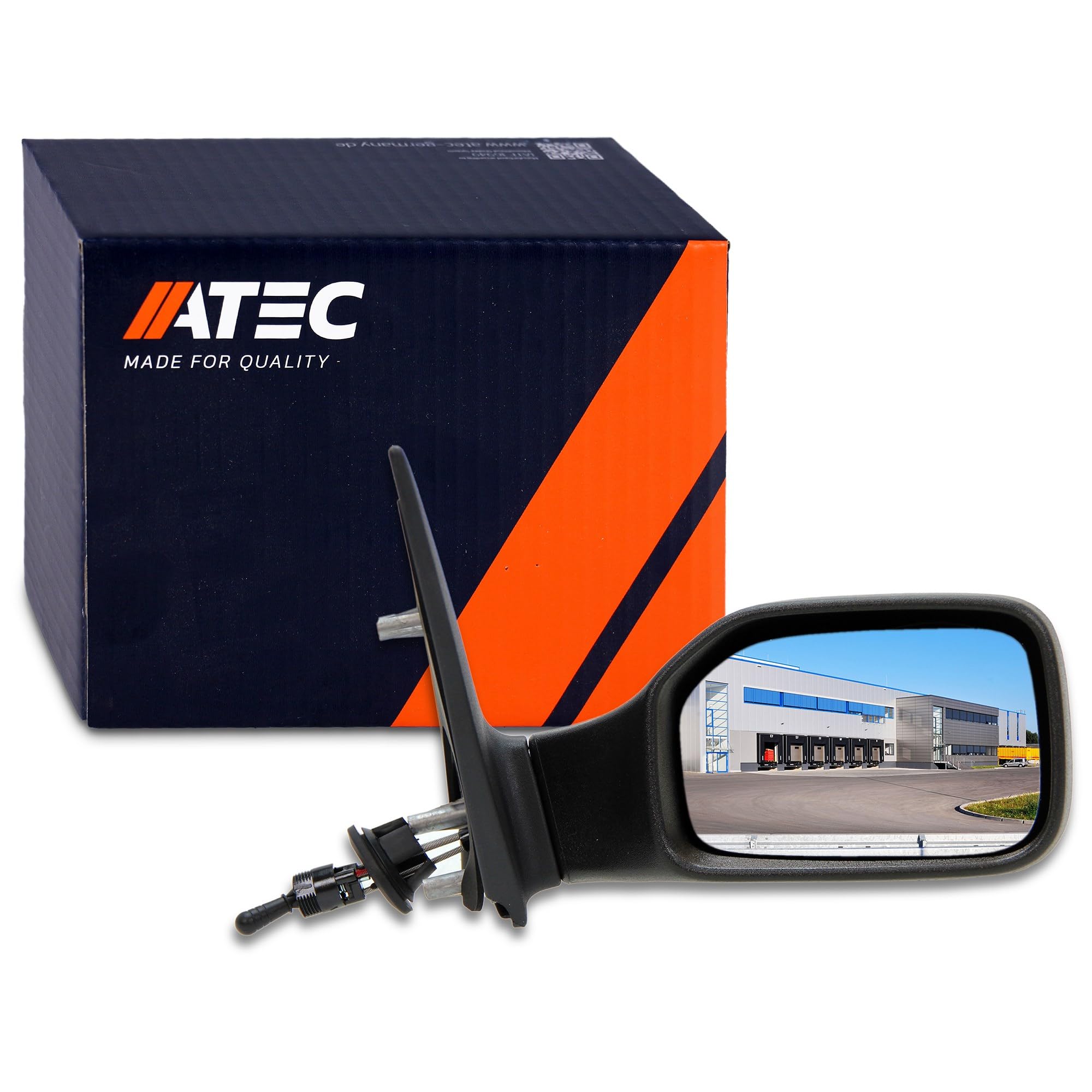 ATEC Germany 1x Espejo retrovisor eléctrico lateral derecho convexo