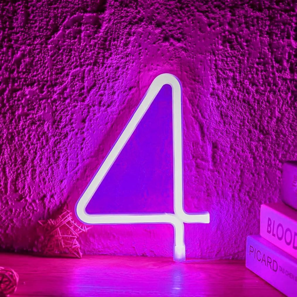 Neon Purple LED Marquee Letter Lights, Light Up Letters Glitter Alphabet Letter Sign Battery Powered for Night Light Birthday Party Wedding Girls Gifts Home Bar Christmas Decoration