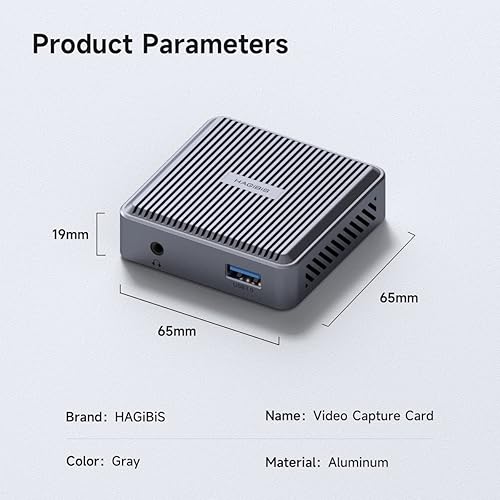 Miniatura 8 de Hagibis Tarjeta de captura de video con salida de bucle 4K, captura HDMI de 60 Fps a USB 3.0 1080P grabación con audio para Switch Xbox PS45