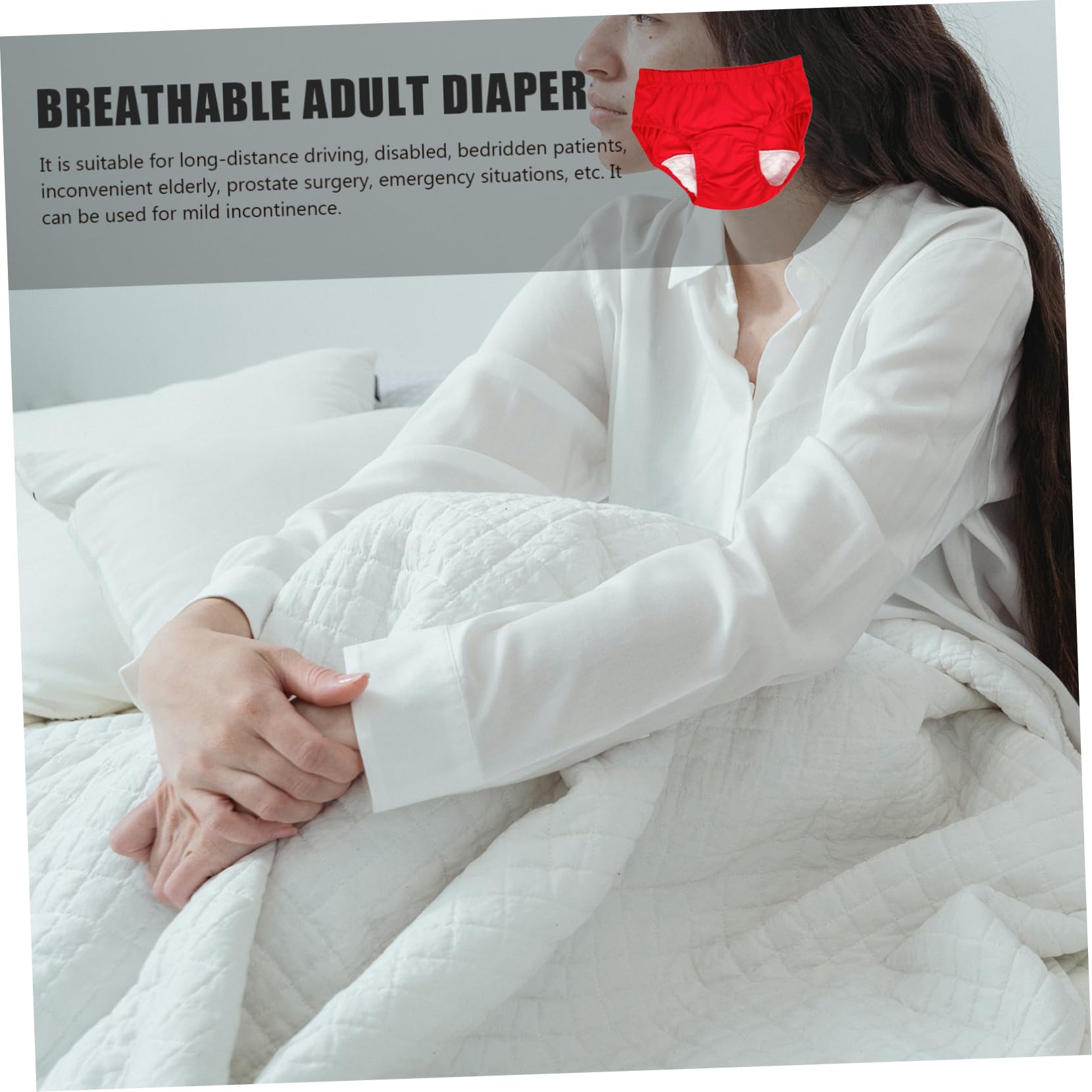 Healeved 3pièces Culotte De Adulte Résistante Et Imperméable Sous-vêtements Respirants Pour Voyage Et Confort Quotidien