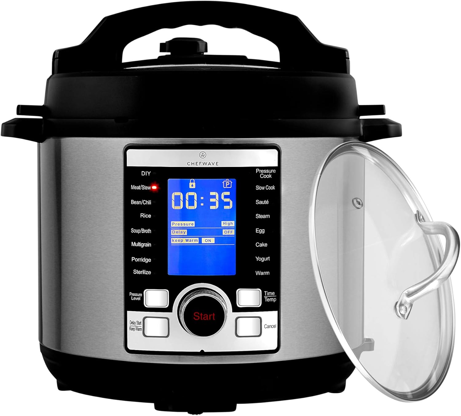 ChefWave Swift Pot 10-in-1 Programmable Multi Cooker with Accessories