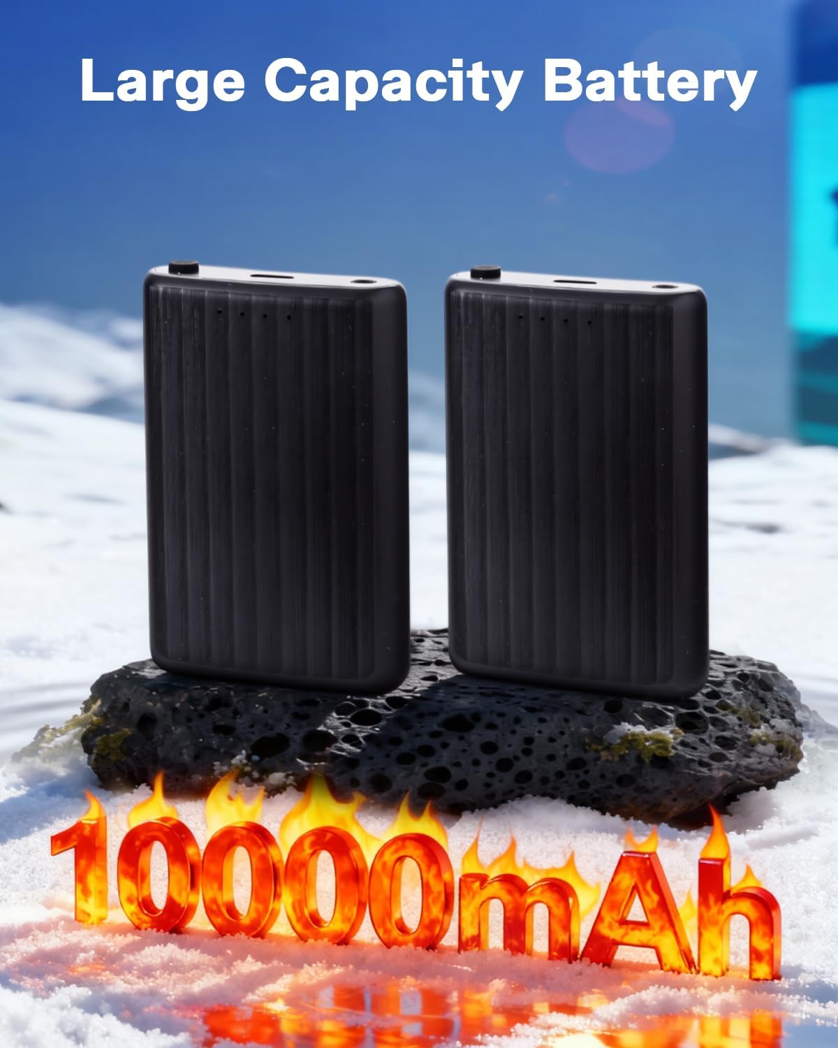 Heated Socks for Men Women with APP Control, 10000mAh*2 Battery Rechargeable Electric Heated Socks Up to 15 Hours,Smart Foot Warmers Washable for Camping Hunting Fishing Cycling Skiing Skating Hiking