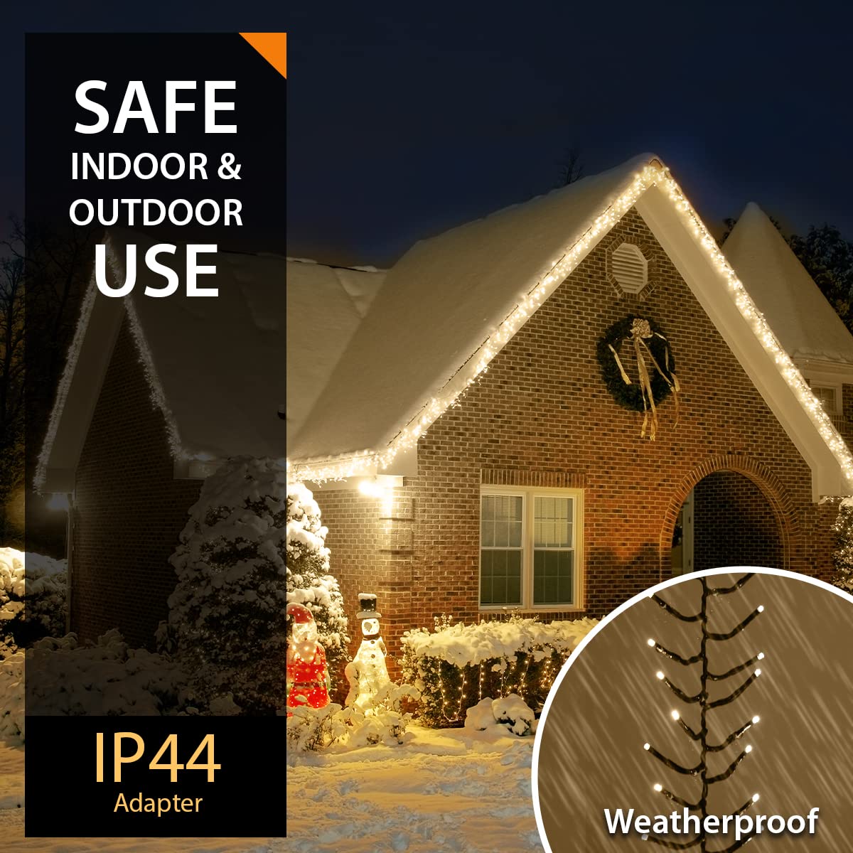 Buy ANSIO® Christmas Lights 480 LED 6m/20ft Cluster Christmas Tree