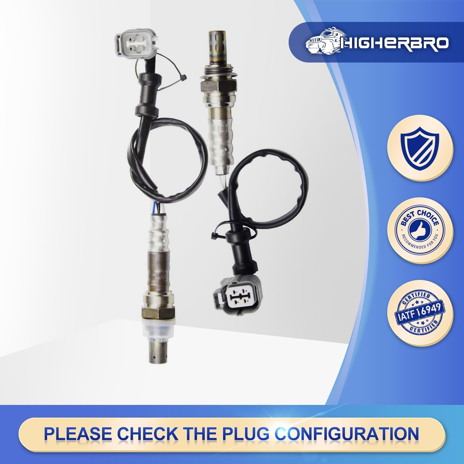 2X Upstream+Downstream Oxygen Sensor 1 & 2 for 2002 2003 2004 Honda CR-V 2.4L
