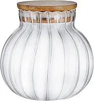 Tuut, Linha Bambu, Baleiro Hermético Canelado de Vidro Borossilicato, 500ml