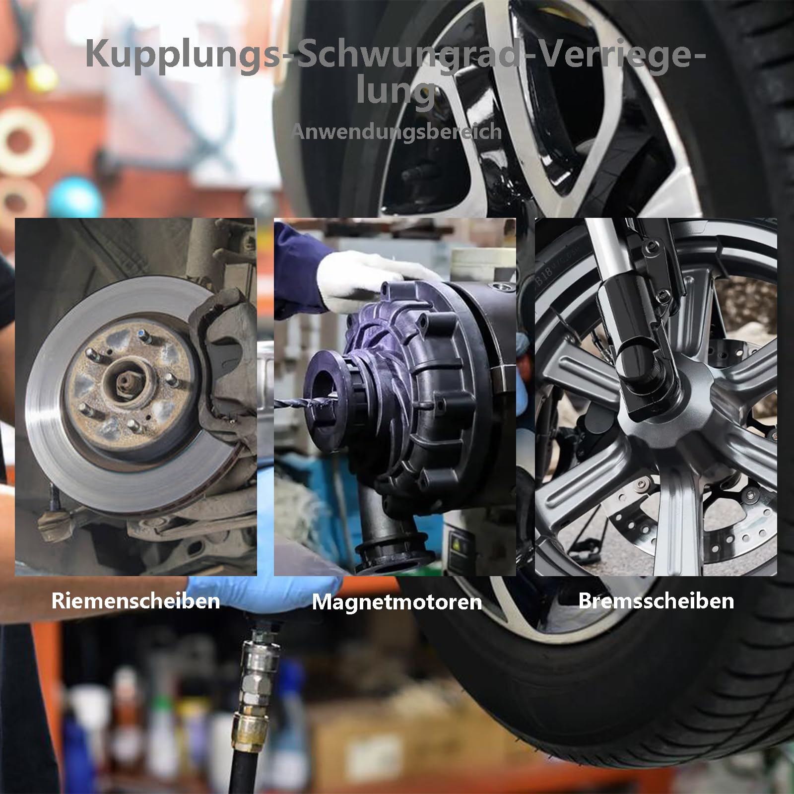 Strumento Bloccaggio Volano Frizione Per Moto - Regolabile 36-110 Mm, In Acciaio Al Carbonio