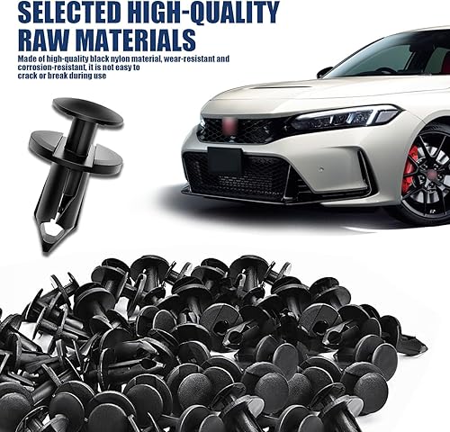 Miniatura 3 de 20 clips de retención de hebilla para guardabarros de automóvil, 0.31 pulgadas0.315 in de nailon de plástico para parachoques, clip de fijación de