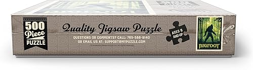 Miniatura 10 de MyPuzzle Bigfoot The Missing Link, póster vintage, rompecabezas prémium de 500 piezas para adultos
