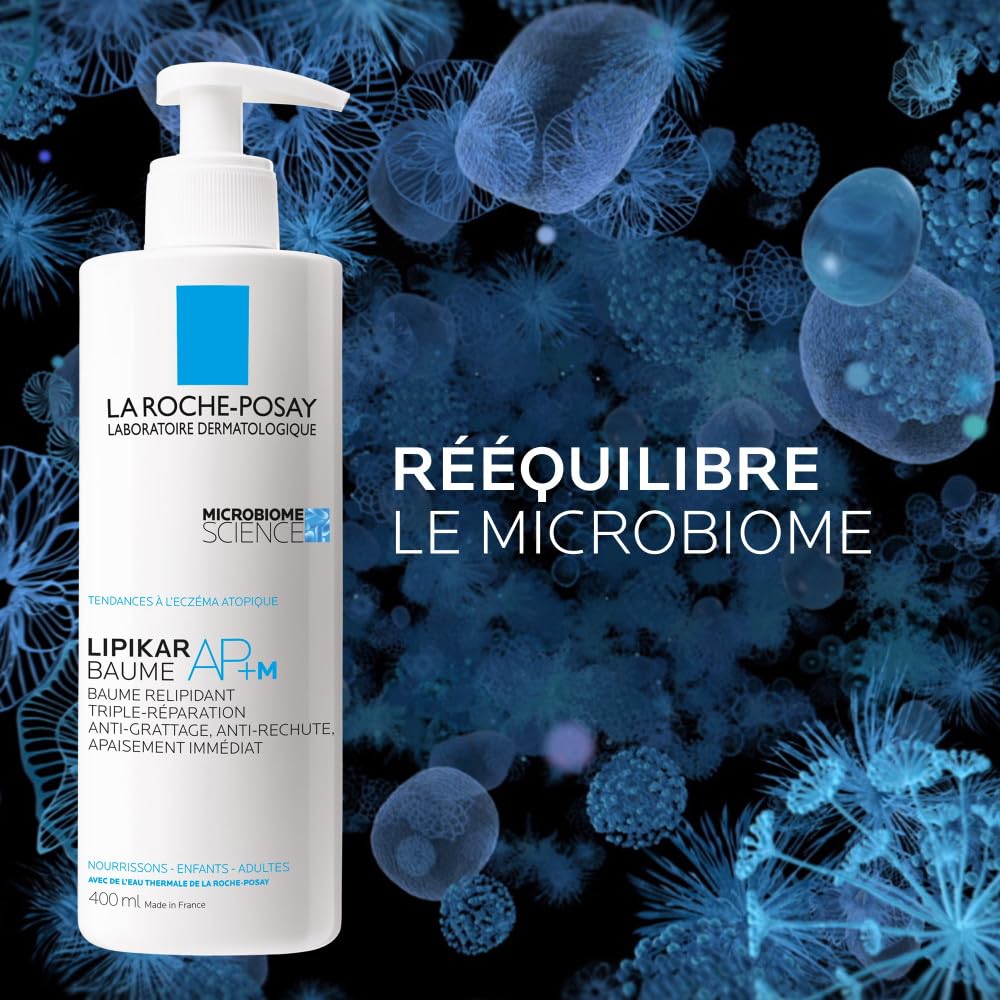 La Roche-Posay - Lipikar Baume AP+M - Crème Hydratante Corps Triple Réparation - Apaise Durablement les Peaux Sèches Atopiques - Beurre de karité, Aqua Posæ, Niacinamide - Crème Corps Haute Tolérance