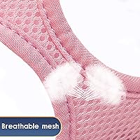 Vista 4 de YIMEIS - Juego de arnés y correa para perro, arnés de malla suave sin tirones, chaleco reflectante ajustable para cachorros, para perros pequeños