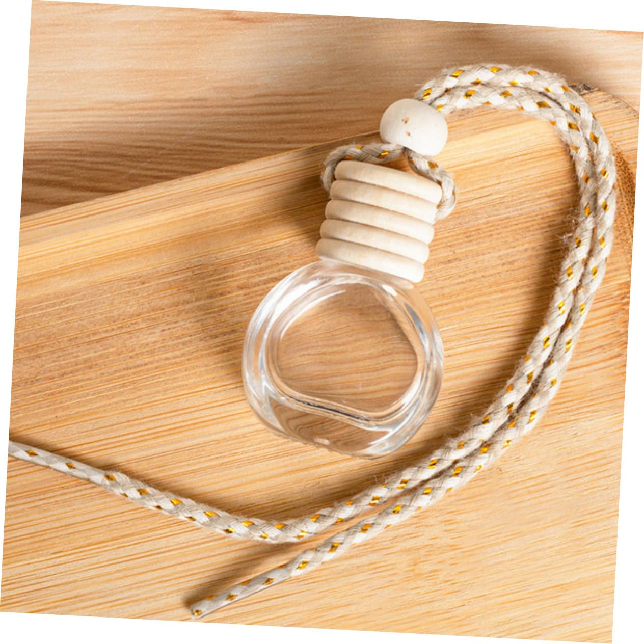 Mobestech 50pezzi Bottiglie Di Trasparenti Per Diffusore Di Profumi Da Auto Bottiglie Vuote Ricaricabili Per Oli Essenziali e Deodoranti Auto