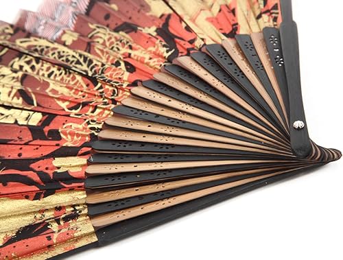 Miniatura 4 de Terra Distribution Ventilador plegable importación de Japón abanicos de mano para mujer, plegables, ventilador japonés, diseño único, bambú hecho a