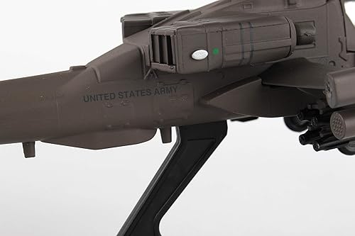 Miniatura 8 de Daron Sello de correo Boeing AH-64D Apache de arco largo escala 1100 modelo de exhibición fundido a presión con soporte mediano