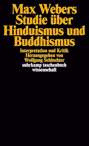 Max Webers Studie über Hinduismus und Buddhismus: Interpretation und Kritik. Herausgegeben von Wolfgang Schluchter (suhrkamp taschenbuch wissenschaft)