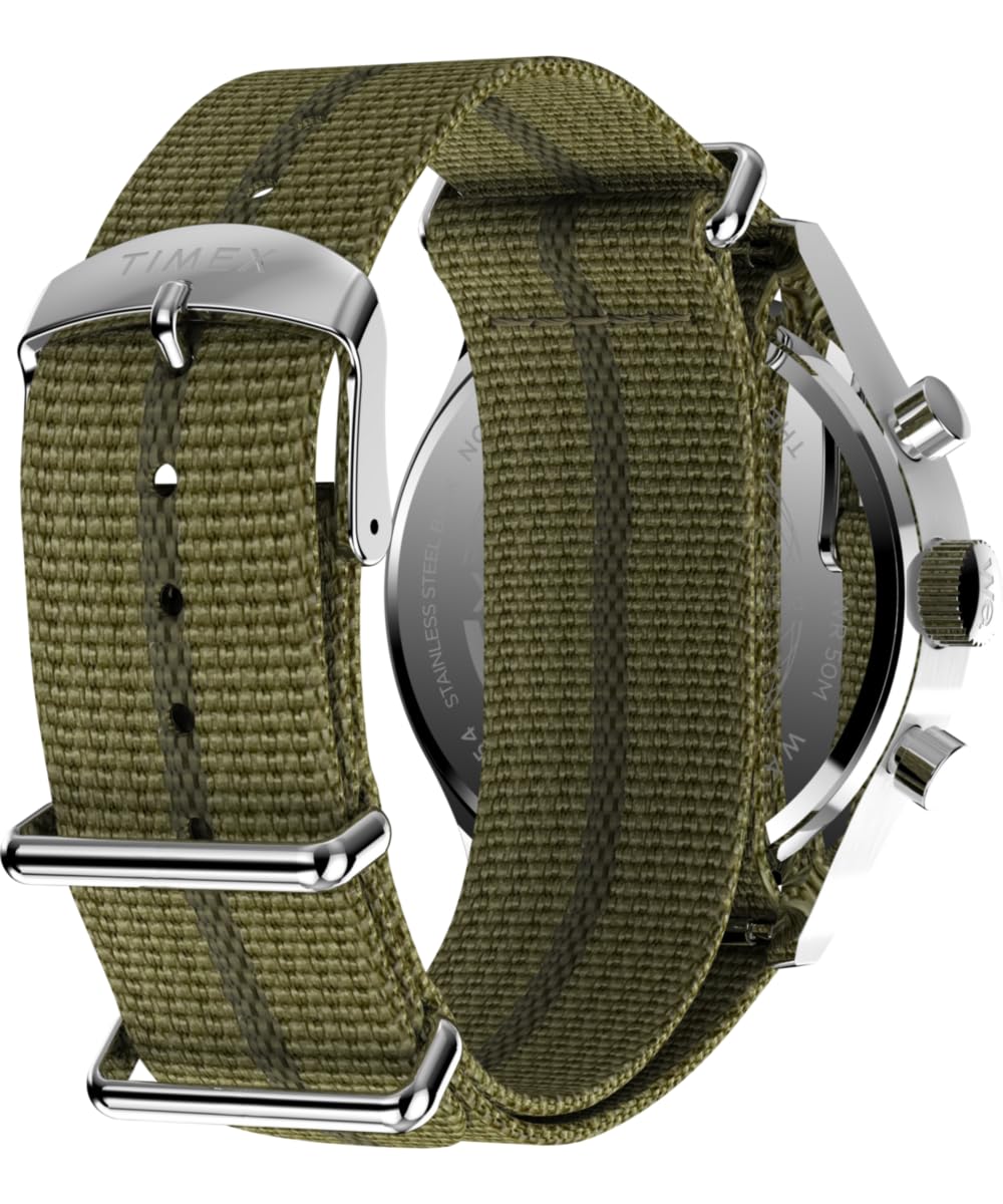 Timex Men's Weekender New England Chronograph 40mm Eco-Conscious Fabric Strap Watch