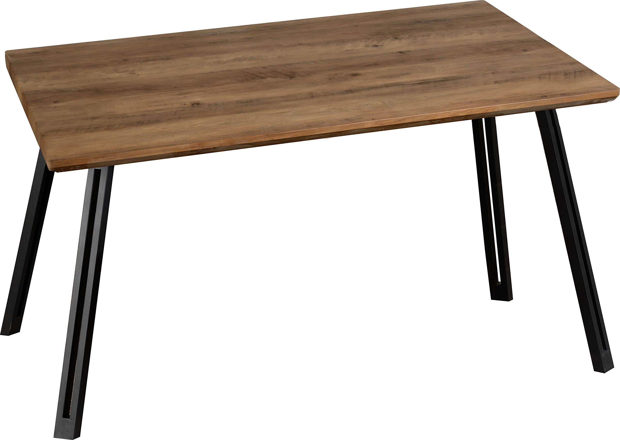 Seconique Quebec Straight Edge Dining Table Medium Oak Effect - Medium Oak Effect