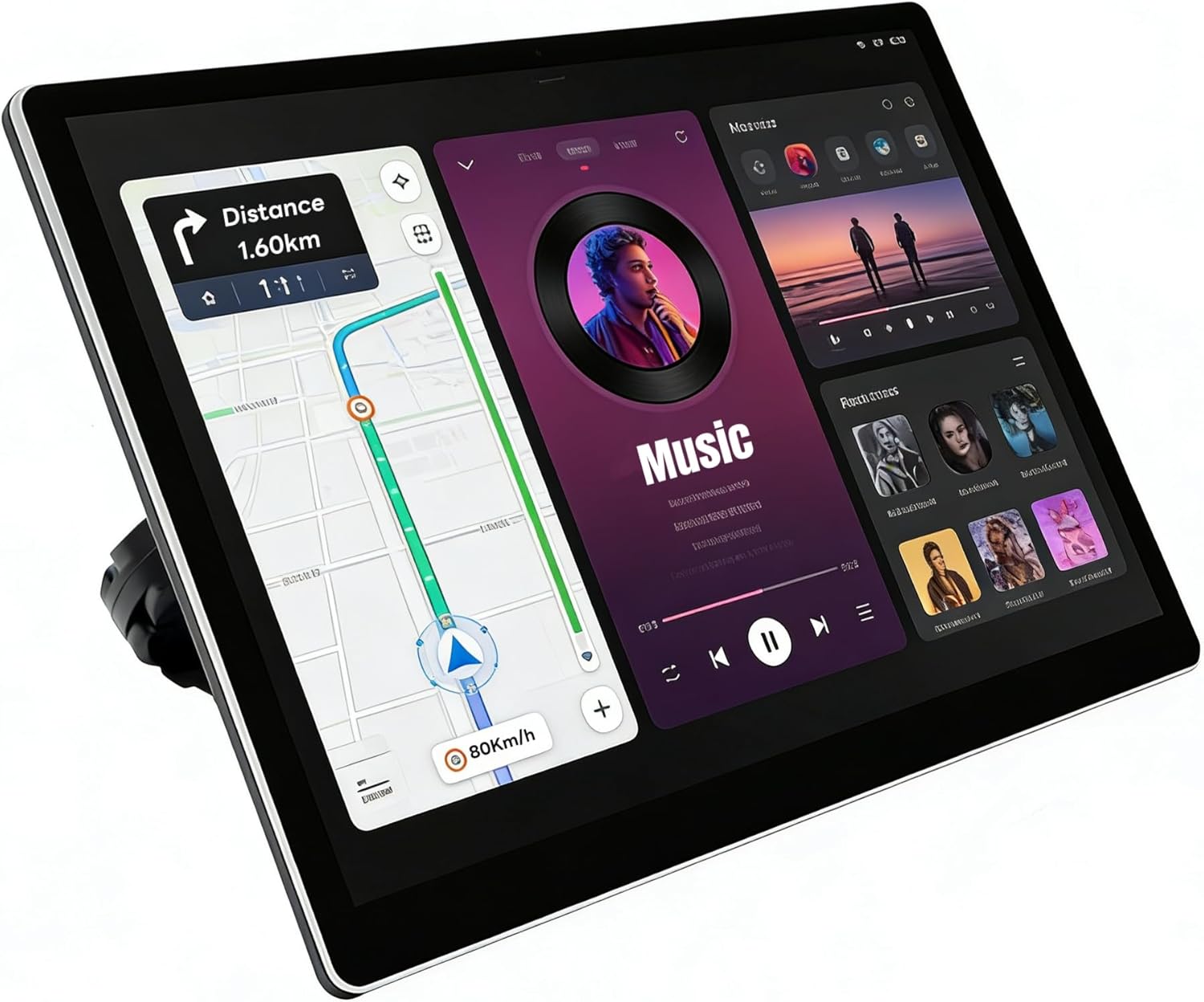 13.5" Car TV Headrest Monitor for Back Seat Rear Entertainment System Upgraded Wireless Phone Mirroring Function with Android 13 HDMI Bluetooth WiFi 4K Video Player(4G+64G(1*Pack))