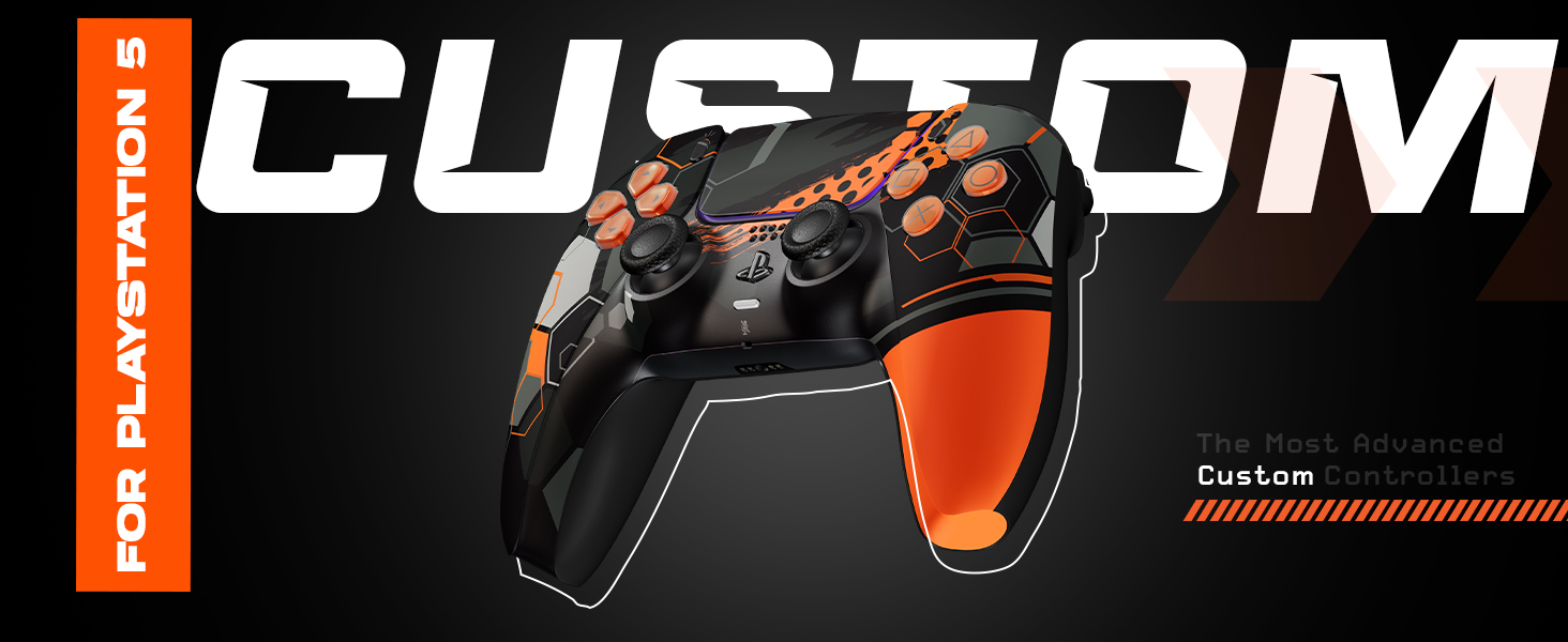 PlayStation - ＮＺＸＴCUSTOMController　PS5 Amazon.com: Custom Wireless UN-MODDED PRO Controller