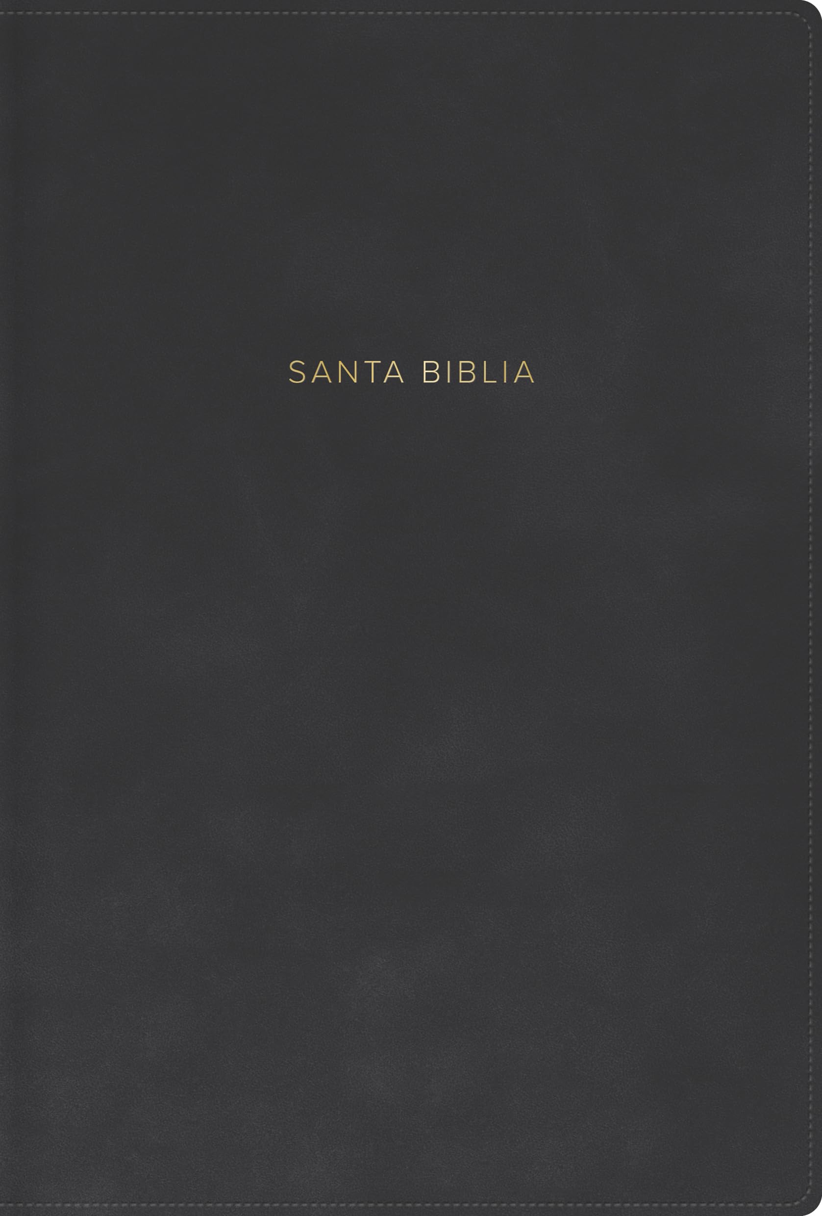 RVR 1960 Biblia letra grande, tamaño manual, gris, símil piel