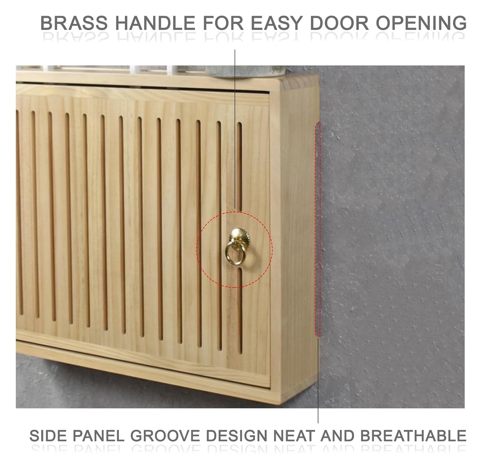 Boîte de rangement pour routeur WiFi, étagère murale en bois pour routeur et gestion des câbles, solution de rangement dissimulée