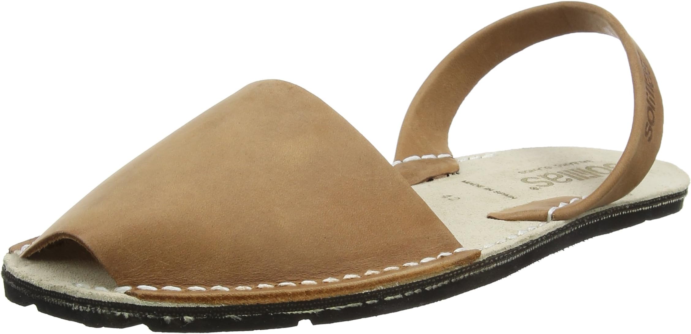 Solillas Original Women's Menorcan Sandals Zebra Print Furry Leather