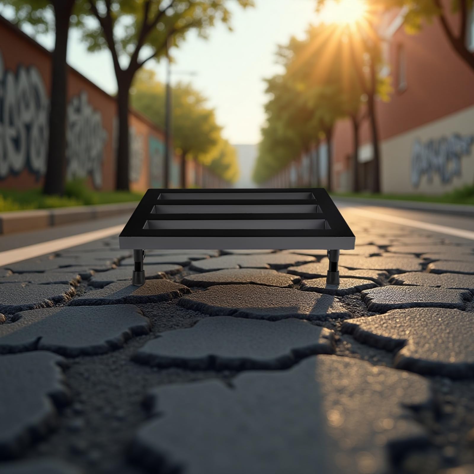 Zestaw pedałów, 39 x 16 x 7,9 cm, ze stopu aluminium, przenośna mała tablica z torbą do przenoszenia, paskiem na ramię, zapięciem na rzep