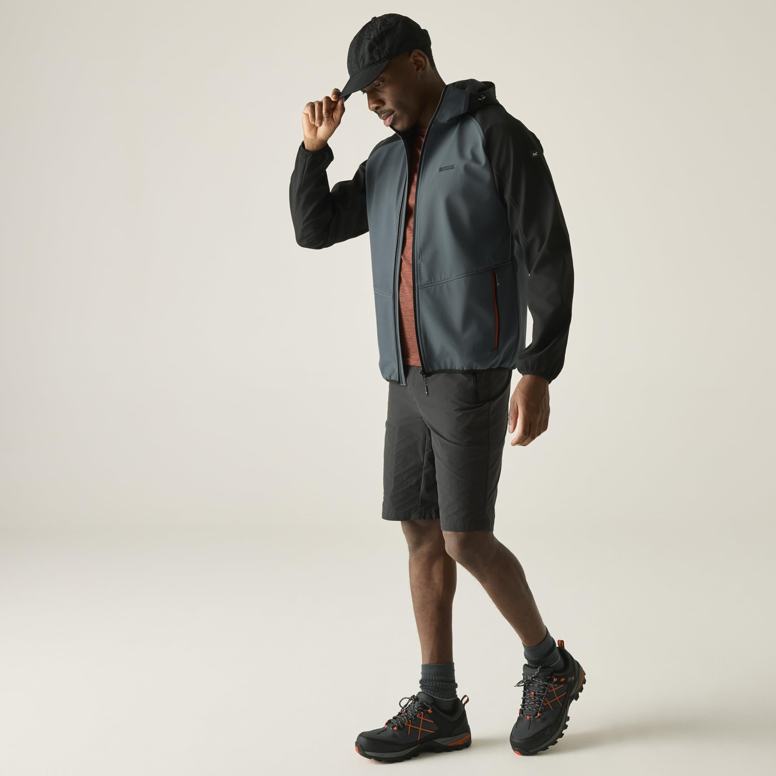 Regatta Arec III męska kurtka softshell, Dark Storm/czarny, S