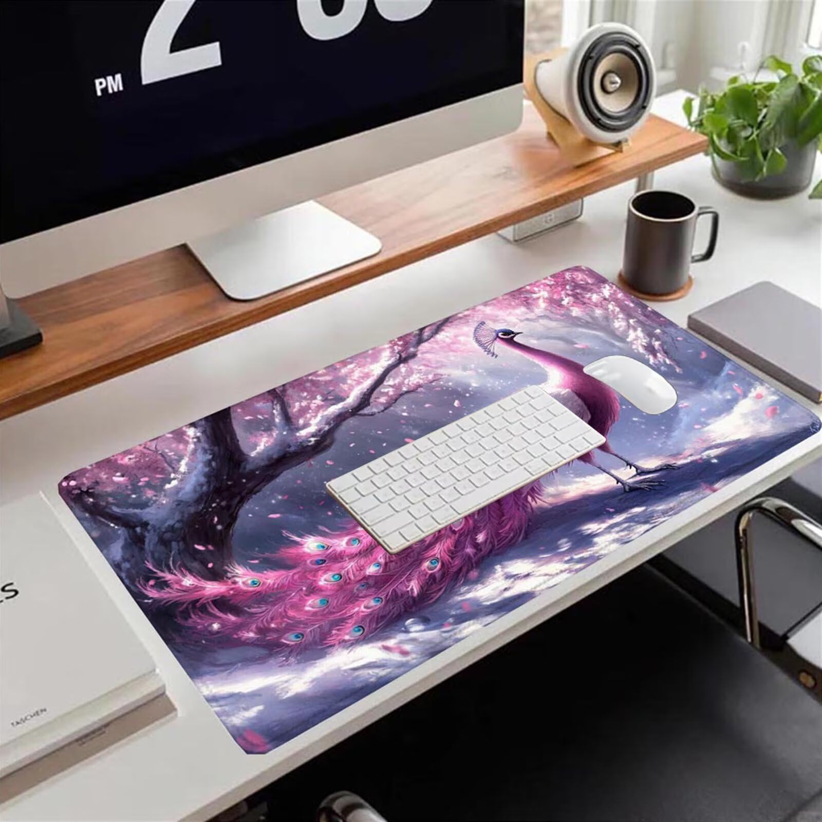 Gamingowa podkładka pod mysz 1200 x 600 x 3 mm, XXL, wodoszczelna, odporna na ścieranie, ze zszytymi krawędziami, podkładka na biurko, poprawia prędkość i precyzję, do komputera, laptopa, komputera