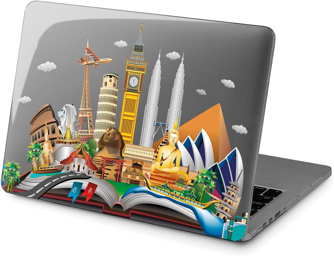 Hard Case Compatible for MacBook Pro 16 14 M3 M2 2023 M1 Pro 13 2022 Air 13 2021 Retina 2020 Mac 11 12 Green Colorful Cute Wonders of The World Nice Cover Protective Laptop Design Print Cool