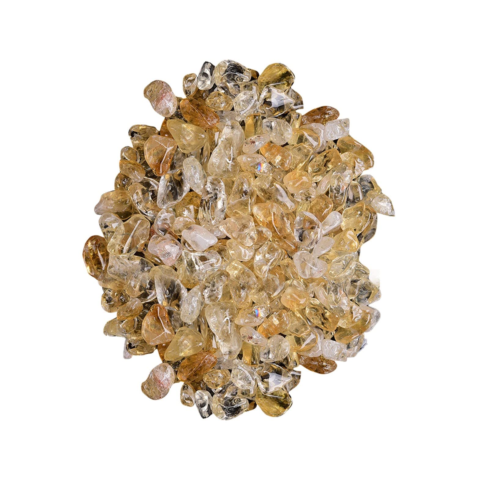 Natural Mixed Quartz Crystal Stones 100g 5-7mm Gravel for Terrarium Aquarium Succulent Potting Craft Jewelry Making Energy Home Décor (C, One Size)