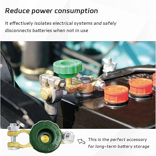 Miniatura 5 de Dickno Interruptor de desconexión rápida de batería de poste superior, interruptor maestro de batería automático para corte de desconexión de