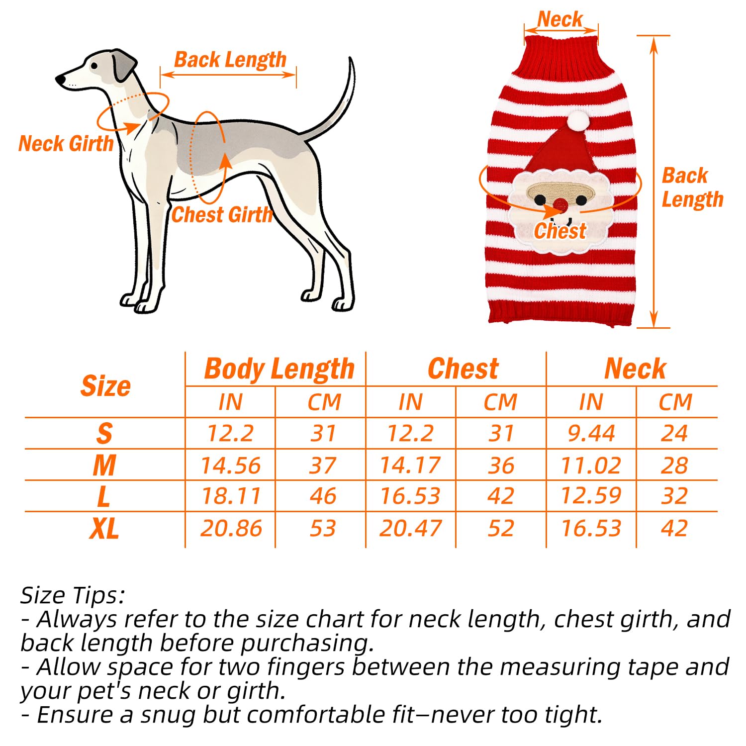 Christmas Dog Sweater Holiday Knitwear Warm Pet Clothes for Medium Large Dogs and Cats(M-1Pc), style 3 - Image 2