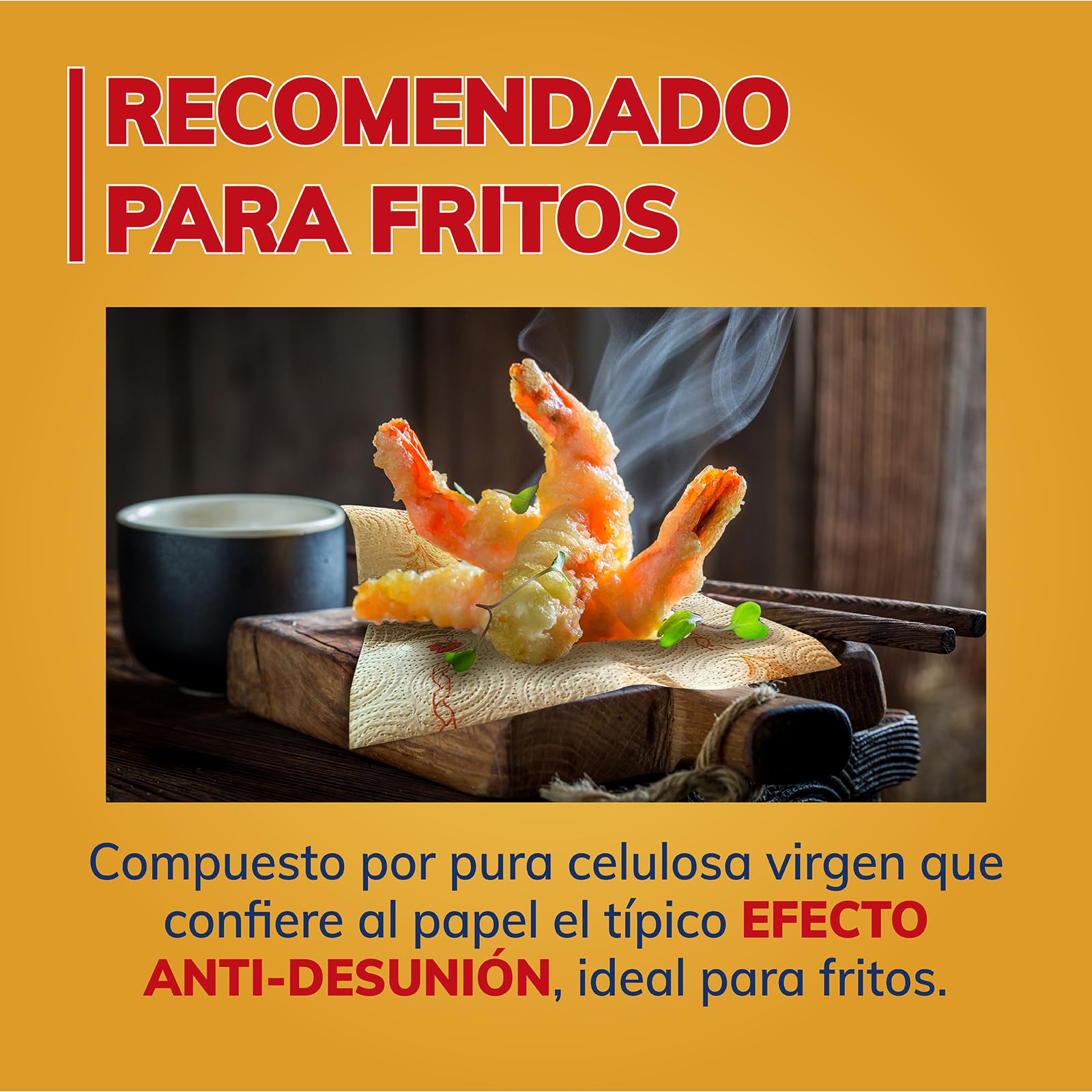 Foxy Cartapaglia | Papel Cocina 28 rollos | Recomendado para fritos | Decorado | Certificación FSC | 100% Energía eléctrica renovable | Paquete reciclable producido plástico reciclado