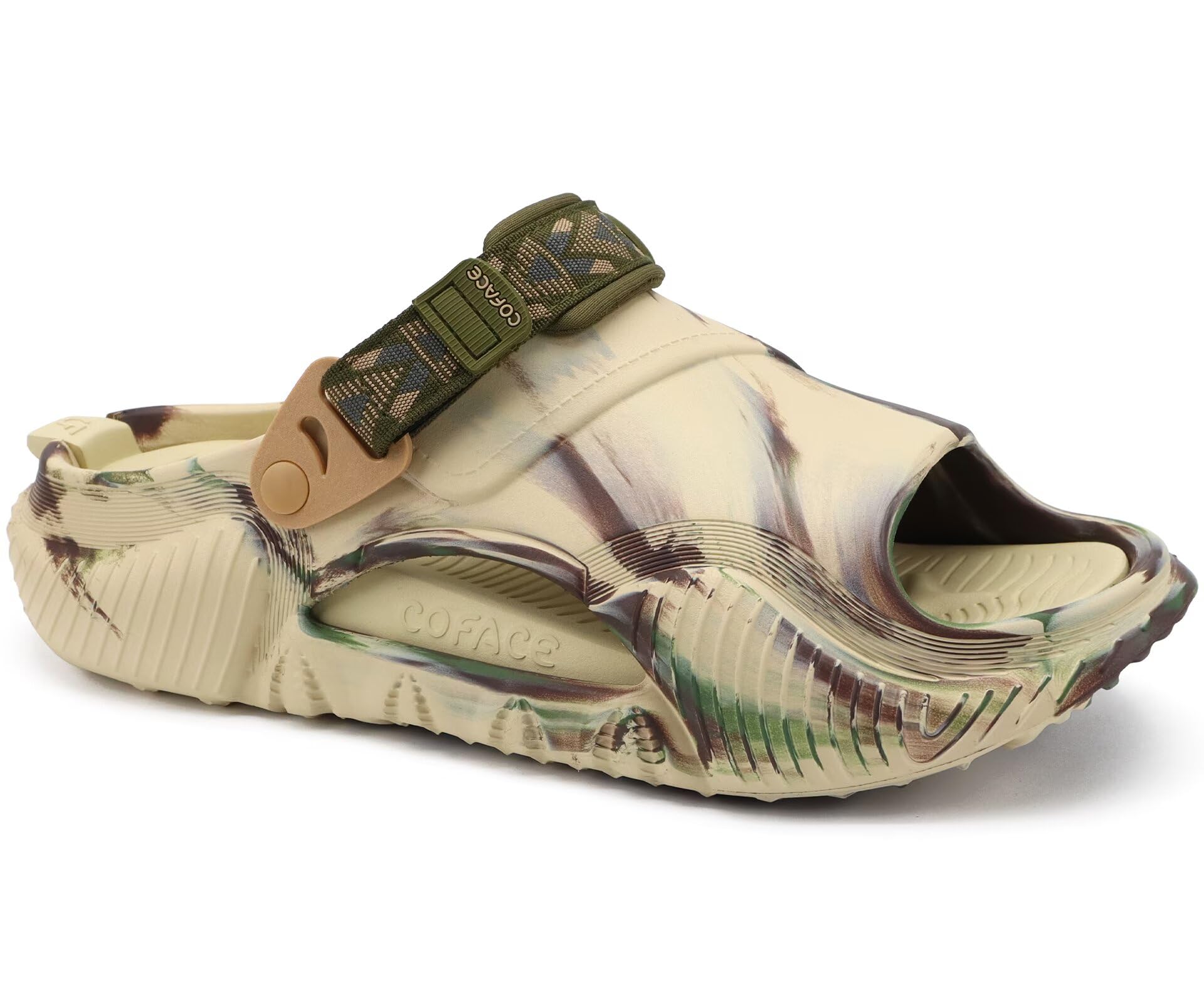 COFACE Herren Clogs Casual Bequem Fußbett Sandalen Schickes Offene Größe 40-48