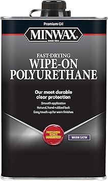 Minwax Oil-Based Wipe-On Polyurethane, 1 Quart, Satin