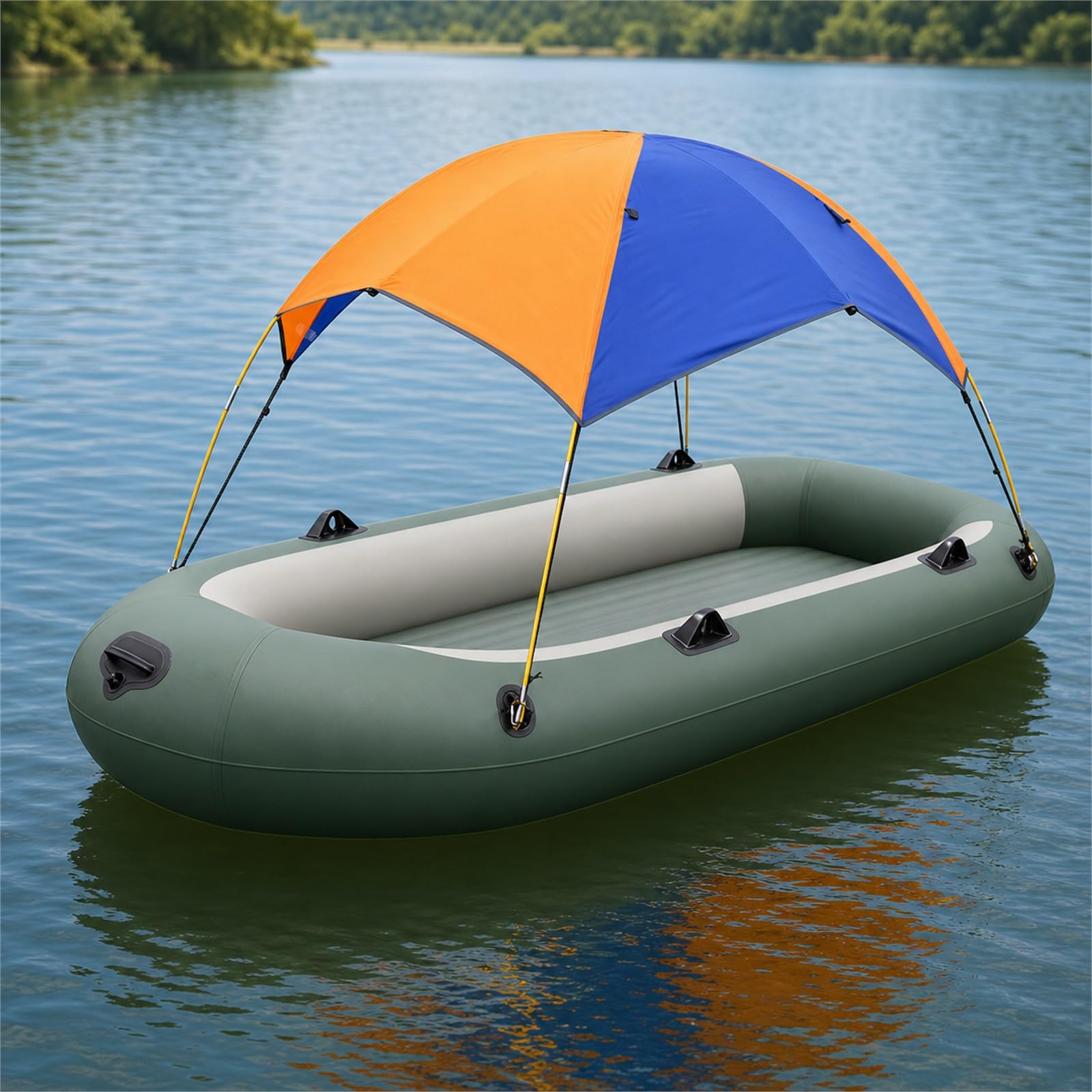 Tendalinos per Barca,Tendalino Parasole per Gommone,Kit Parasole per Barca Top,Facile da Usare,Colori Resistenti,per L'Estate,Sport Acquatici,Barca Piccolo