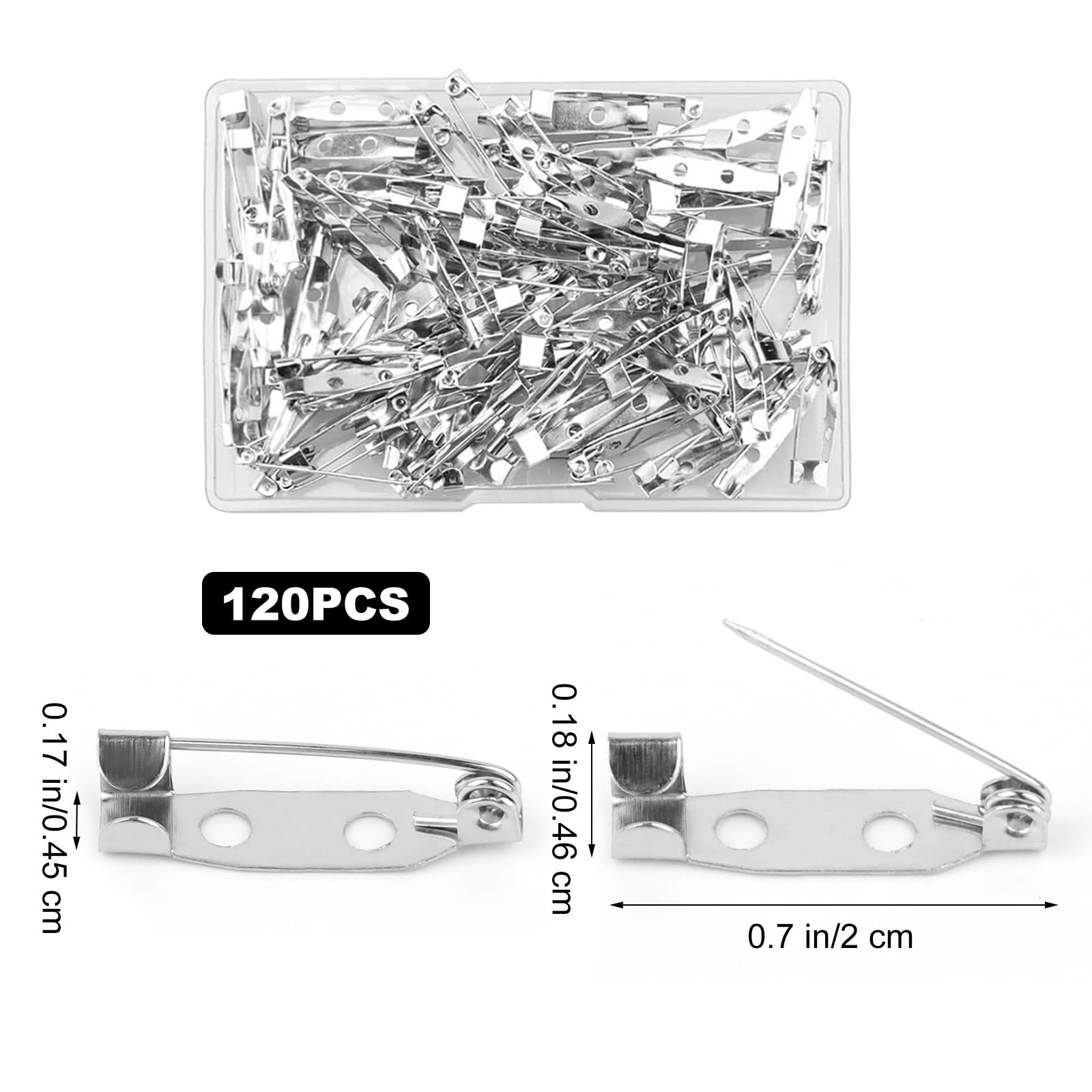 100 Pz 4 Colori Risultati Spilla In Ferro All'ingrosso