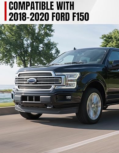 Miniatura 6 de A & UTV PRO Juego de cubierta protectora de parachoques delantero y soporte de placa para Ford F150 2018 2019 2020, soporte de montaje de marco de