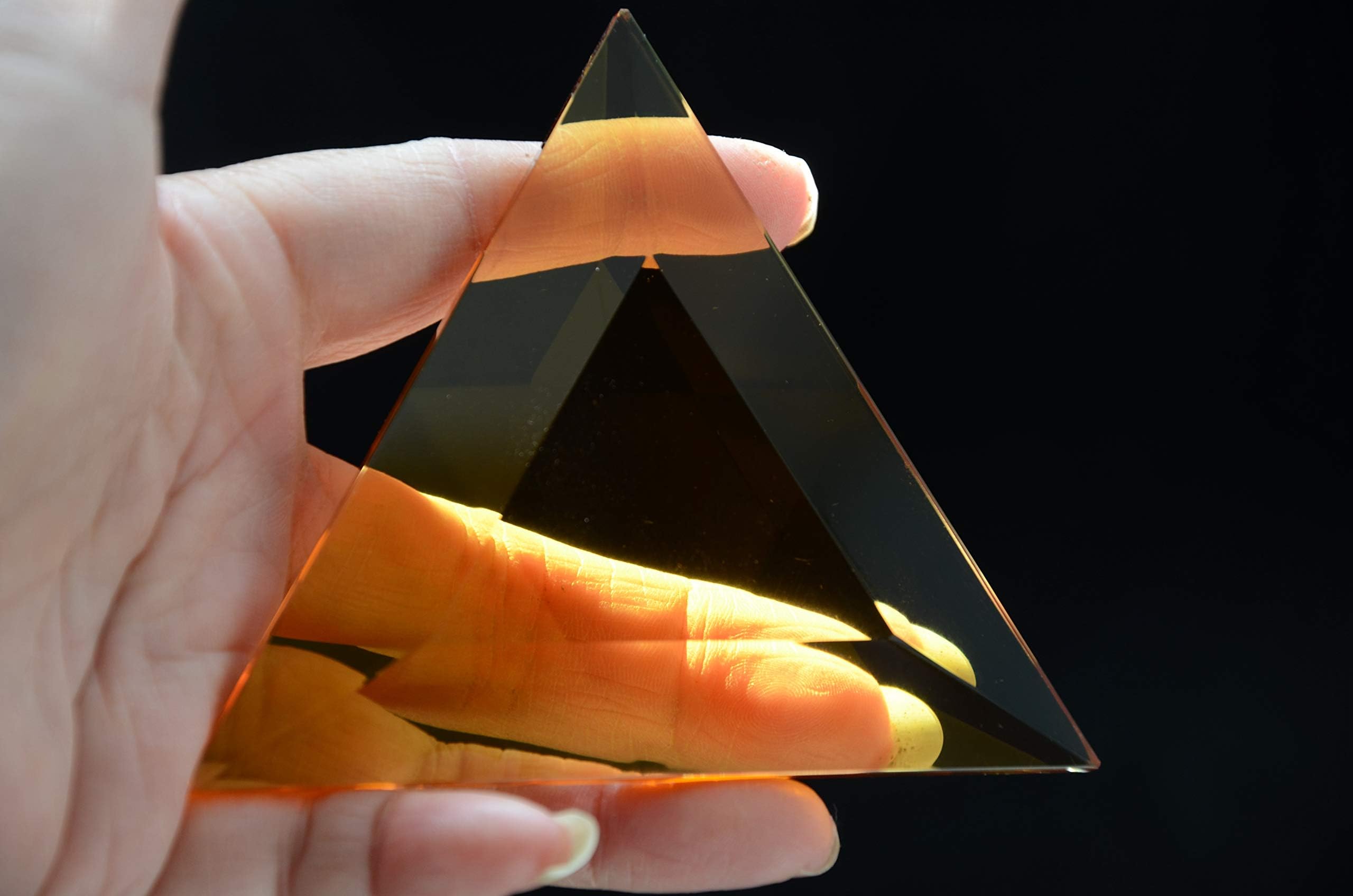 Orange Siberian Crystal Quartz Star of David Marcel Vogel Cut 3.7 inch