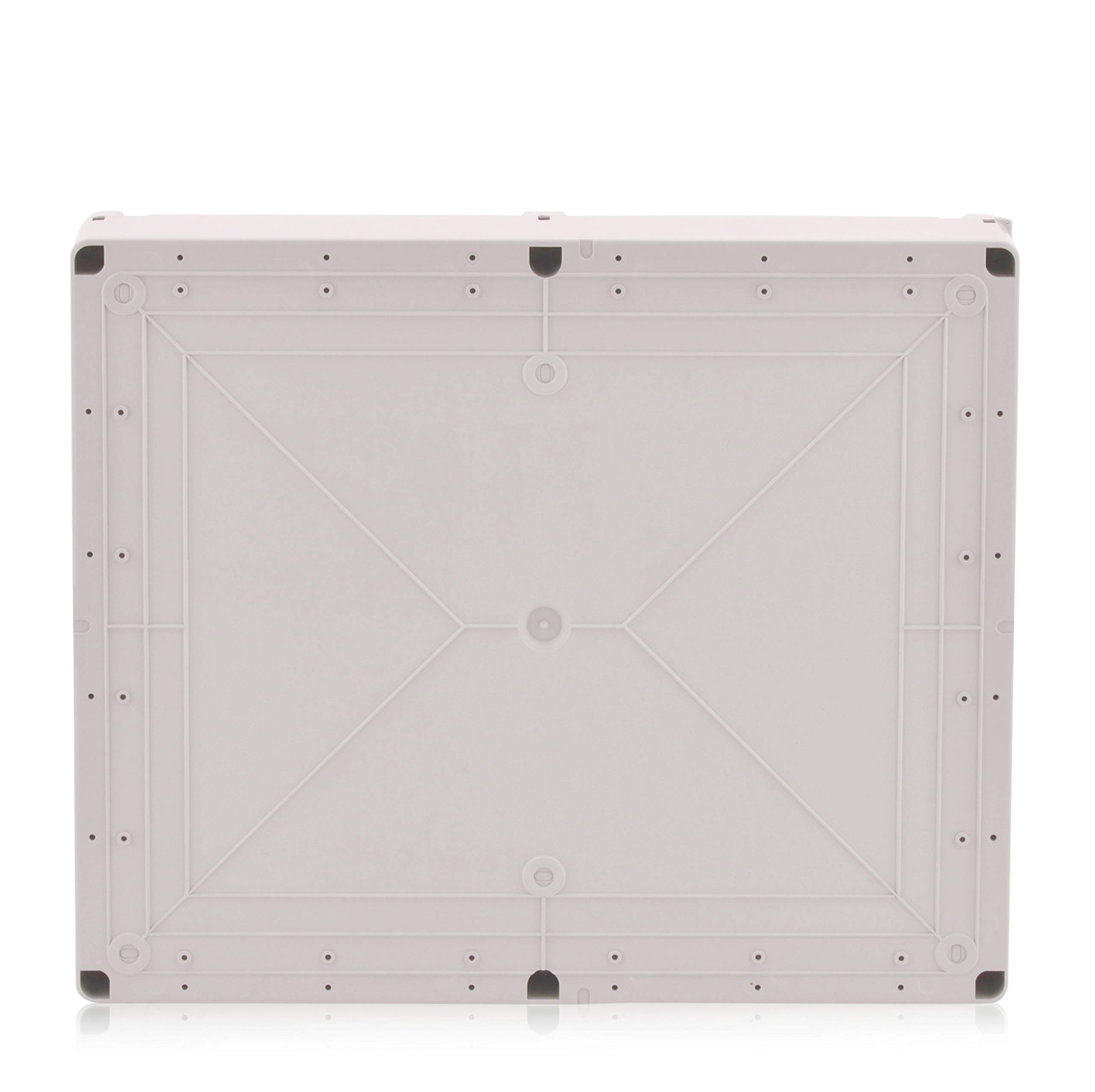 Intratec custodia industriale 460x380x120mm, scatola di derivazione in plastica IP65 con viti a cerniera, piastra di montaggio e pressacavi