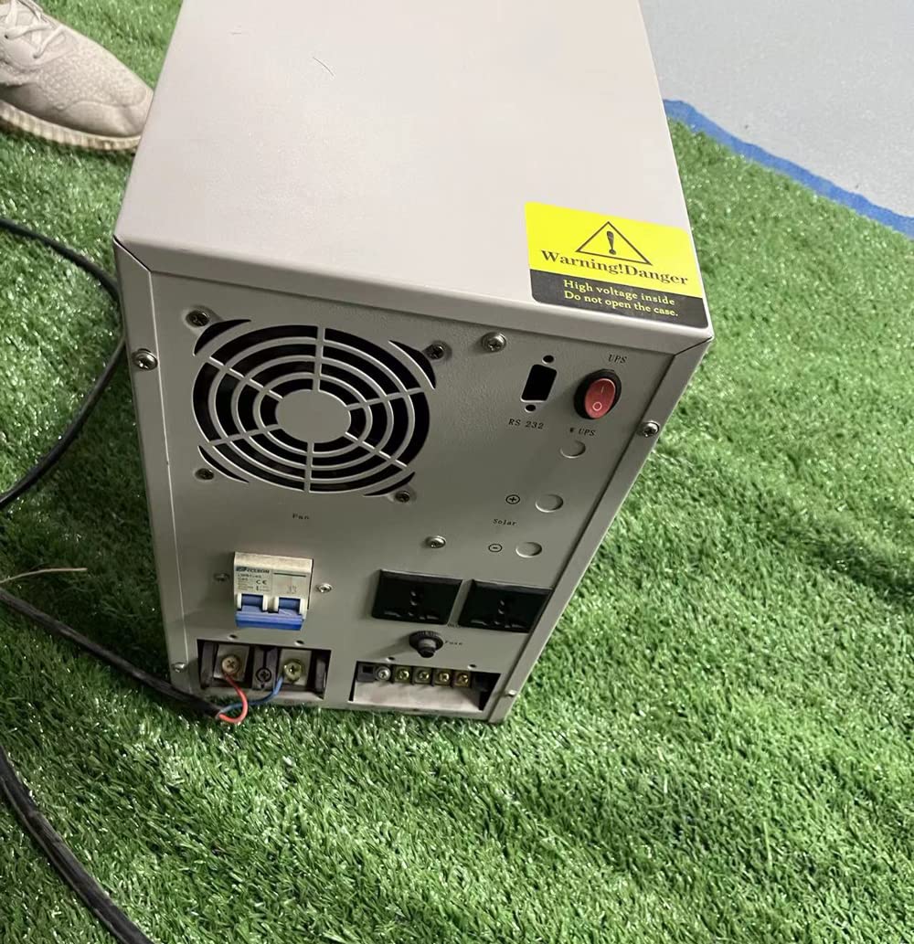 Inverseur Solaire Hybride 4000W / 5KVA 24V 48V 96VDC 220V 230VAC Onduleur à Onde Sinusoïdale Pure MPPT Régulateur de Charge Solaire Schuko, NEMA, DC Connector Inverter Maison