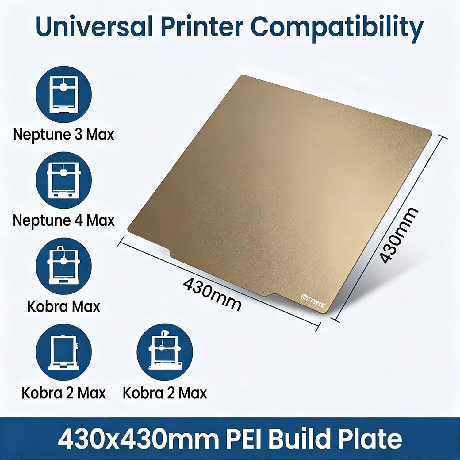 PEI Build Plate Druk 3D Łóżko Dwustronne Powder Powłoka PEI Powierzchnia Magnetyczna Wiosna Stalowa Elastyczna Platforma Kompatybilna z Neptune3 Max Neptune 4 Max 2 Max Max 3D Printer