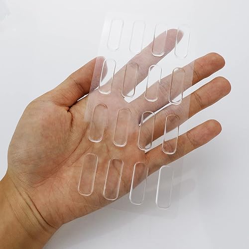 Miniatura 1 de 16 protectores de pared transparentes para pomo de puerta, protector de pared de goma suave autoadhesivo para manija de puerta, cuadrado de 1.18 x